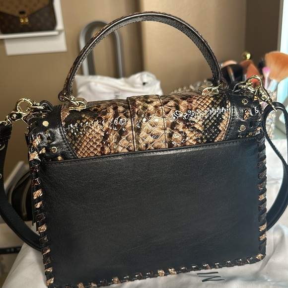 Brahmin mini Francine travertine ballington shoulder bag. - Picture 2 of 9